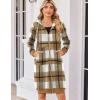 Zeagoo Women’s Zip Up Hoodies Oversized Fleece Long Tunic Sweatshirts Casual Long Sleeve 2026 Fall Hoodie Jacket Coat(02 Check Pattern)