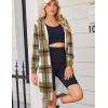 Zeagoo Women’s Zip Up Hoodies Oversized Fleece Long Tunic Sweatshirts Casual Long Sleeve 2026 Fall Hoodie Jacket Coat(02 Check Pattern)