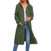 Zeagoo Women’s Zip Up Hoodies Oversized Fleece Long Tunic Sweatshirts Casual Long Sleeve 2026 Fall Hoodie Jacket Coat(Army Green)