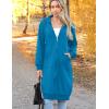 Zeagoo Women’s Zip Up Hoodies Oversized Fleece Long Tunic Sweatshirts Casual Long Sleeve 2026 Fall Hoodie Jacket Coat(Blue)