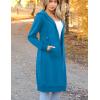 Zeagoo Women’s Zip Up Hoodies Oversized Fleece Long Tunic Sweatshirts Casual Long Sleeve 2026 Fall Hoodie Jacket Coat(Blue)
