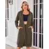 Zeagoo Women’s Zip Up Hoodies Oversized Fleece Long Tunic Sweatshirts Casual Long Sleeve 2026 Fall Hoodie Jacket Coat(Coffeegrey)