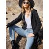 Zeagoo Women’s Zip Up Hoodies Oversized Fleece Long Tunic Sweatshirts Casual Long Sleeve 2026 Fall Hoodie Jacket Coat(Dark Grey)
