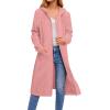Zeagoo Women’s Zip Up Hoodies Oversized Fleece Long Tunic Sweatshirts Casual Long Sleeve 2026 Fall Hoodie Jacket Coat(Dark Pink)