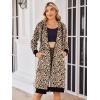 Zeagoo Women’s Zip Up Hoodies Oversized Fleece Long Tunic Sweatshirts Casual Long Sleeve 2026 Fall Hoodie Jacket Coat(Leopard Print)