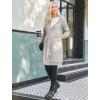 Zeagoo Women’s Zip Up Hoodies Oversized Fleece Long Tunic Sweatshirts Casual Long Sleeve 2026 Fall Hoodie Jacket Coat(Light Grey)