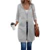 Zeagoo Women’s Zip Up Hoodies Oversized Fleece Long Tunic Sweatshirts Casual Long Sleeve 2026 Fall Hoodie Jacket Coat(Light Grey)