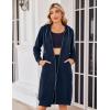 Zeagoo Women’s Zip Up Hoodies Oversized Fleece Long Tunic Sweatshirts Casual Long Sleeve 2026 Fall Hoodie Jacket Coat(Navy)