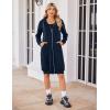 Zeagoo Women’s Zip Up Hoodies Oversized Fleece Long Tunic Sweatshirts Casual Long Sleeve 2026 Fall Hoodie Jacket Coat(Navy)