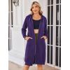 Zeagoo Women’s Zip Up Hoodies Oversized Fleece Long Tunic Sweatshirts Casual Long Sleeve 2026 Fall Hoodie Jacket Coat(Purple)