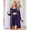 Zeagoo Women’s Zip Up Hoodies Oversized Fleece Long Tunic Sweatshirts Casual Long Sleeve 2026 Fall Hoodie Jacket Coat(Purple)