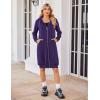 Zeagoo Women’s Zip Up Hoodies Oversized Fleece Long Tunic Sweatshirts Casual Long Sleeve 2026 Fall Hoodie Jacket Coat(Purple)