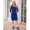 Zeagoo Women’s Zip Up Hoodies Oversized Fleece Long Tunic Sweatshirts Casual Long Sleeve 2026 Fall Hoodie Jacket Coat(Royal Blue)