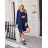 Zeagoo Women’s Zip Up Hoodies Oversized Fleece Long Tunic Sweatshirts Casual Long Sleeve 2026 Fall Hoodie Jacket Coat(Royal Blue)