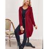 Zeagoo Women’s Zip Up Hoodies Oversized Fleece Long Tunic Sweatshirts Casual Long Sleeve 2026 Fall Hoodie Jacket Coat(Wine Red)