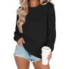 Zeagoo Christmas Long Sleeve Shirts for Women Winter 2025 Ladies Tops and Blouses Casual Fashion Clothing(A01-black)