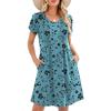 Blue Green Floral