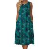 Zeagoo Summer Dresses for Women Flowy Aline Casual Midi Tank Dress Beach Boho Vacation Sundresses Shift Dress with Pockets(Mz939)