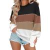 Zeagoo Women Crewneck Sweatshirts Pullover Tops Long Sleeve Shirt Loose Fit Sweaters Casual Fall Outfits Clothes 2025(Color Black)