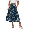 Pink Floral Navy Print
