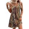 Zeagoo Womens Summer Dress 2026 Loose V Neck Sleeveless Sundresses Swimsuit Coverup with Pockets Floral Tank Dresses(Printed-1)