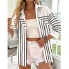 Zeagoo Button Down Shirts for Women 3/4 Sleeve Tops V Neck Collared Blouses Business Casual Outfits S-2XL(Jh620)