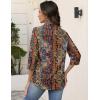 Zeagoo Button Down Shirts for Women 3/4 Sleeve Tops V Neck Collared Blouses Business Casual Outfits S-2XL(Mz721)