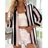 Zeagoo Button Down Shirts for Women 3/4 Sleeve Tops V Neck Collared Blouses Business Casual Outfits S-2XL(Tz291)