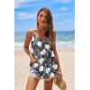Zeagoo Camisole Tops for Women V-Neck Chiffon Spaghetti Strap Boho Tank Top Long Sexy Flowy Summer Sleeveless Tops(Floral-21)