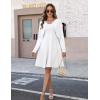 Zeagoo Cropped Cardigan Sweaters for Women Long Sleeve Knit Open Front Bolero Shrug for Dresses(A-white)