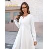Zeagoo Cropped Cardigan Sweaters for Women Long Sleeve Knit Open Front Bolero Shrug for Dresses(A-white)