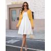 Zeagoo Cropped Cardigan Sweaters for Women Long Sleeve Knit Open Front Bolero Shrug for Dresses(Yellow)