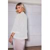 Zeagoo Kimono Cardigans for Women 3/4 Sleeves Open Front Lightweight Shrug Lace Bolero for Evening Dresses(White)
