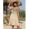 Zeagoo Summer Dresses for Women Boho Beach Dress Sleeveless Sundresses with Pockets Casual Loose Tank Tshirt Sun Dress(Brown Printed)