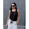 Zeagoo Tank Top for Women Summer Loose Fit Casual Flowy Sleeveless Tops Trendy Scoop Neck Basic Shirts Tee 2026(Black)