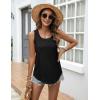 Zeagoo Tank Top for Women Summer Loose Fit Casual Flowy Sleeveless Tops Trendy Scoop Neck Basic Shirts Tee 2026(Black)