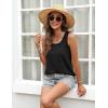 Zeagoo Tank Top for Women Summer Loose Fit Casual Flowy Sleeveless Tops Trendy Scoop Neck Basic Shirts Tee 2026(Black)