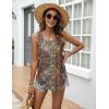 Zeagoo Tank Top for Women Summer Loose Fit Casual Flowy Sleeveless Tops Trendy Scoop Neck Basic Shirts Tee 2026(Mz721-brown Bohemian)