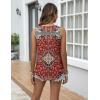Zeagoo Tank Top for Women Summer Loose Fit Casual Flowy Sleeveless Tops Trendy Scoop Neck Basic Shirts Tee 2026(Mz870-red Bohemian)