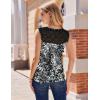 Zeagoo Tank Top for Women Trendy Going Out Tops Sleeveless Shirts Ruched Business Casual Basic Tunic Tops(Floral Cx273)