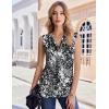 Zeagoo Tank Top for Women Trendy Going Out Tops Sleeveless Shirts Ruched Business Casual Basic Tunic Tops(Floral Cx273)