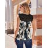 Zeagoo Tank Top for Women Trendy Going Out Tops Sleeveless Shirts Ruched Business Casual Basic Tunic Tops(Floral Zr220)