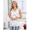 Zeagoo Tank Tops for Women 2026 Summer Top Henley Shirts Dressy Casual Loose Fit V-Neck Button Down Sleeveless Tshirt Blouse(Bf290)