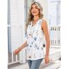 Zeagoo Tank Tops for Women 2026 Summer Top Henley Shirts Dressy Casual Loose Fit V-Neck Button Down Sleeveless Tshirt Blouse(Bf290)