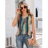 Zeagoo Tank Tops for Women 2026 Summer Top Henley Shirts Dressy Casual Loose Fit V-Neck Button Down Sleeveless Tshirt Blouse(Cx289)