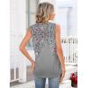 Zeagoo Tank Tops for Women 2026 Summer Top Henley Shirts Dressy Casual Loose Fit V-Neck Button Down Sleeveless Tshirt Blouse(Hf36)