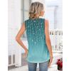 Zeagoo Tank Tops for Women 2026 Summer Top Henley Shirts Dressy Casual Loose Fit V-Neck Button Down Sleeveless Tshirt Blouse(Xh363)