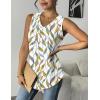 Zeagoo Women Eyelet Tank Tops Sleeveless Shirts V Neck Cute Summer Top Loose Fit Camisole S-XXL(Green Leaf)