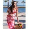 Zeagoo Women Summer Maxi Dress with Pockets 2025 Spaghetti Strap Sundress Casual Flowy Boho Dress Floral Tiered Beach Dress(Floral-1)