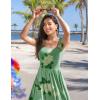 Zeagoo Women Summer Maxi Dress with Pockets 2025 Spaghetti Strap Sundress Casual Flowy Boho Dress Floral Tiered Beach Dress(Floral-3)